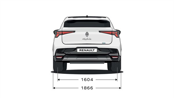 méretek- Renault Rafale E-Tech full hybrid