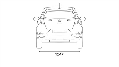 Renault Captur - Hátsó méretek
