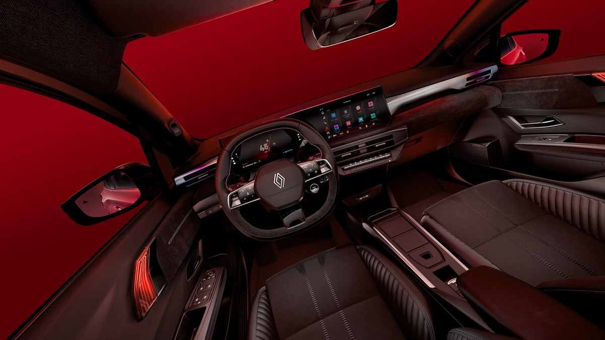 elegant, functional interior  - Renault Clio