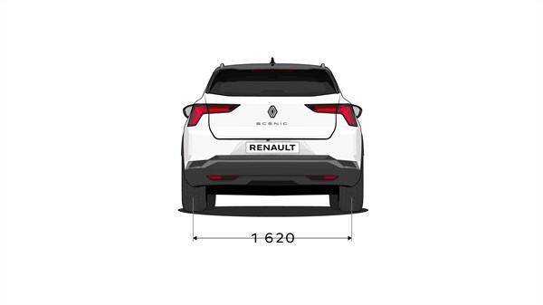 Rear side dimensions - Renault Scenic E-Tech electric
