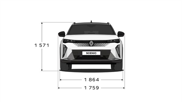 Front dimensions - Renault Scenic E-Tech electric
