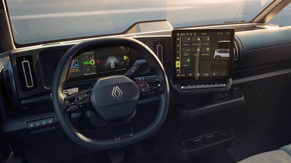 nouveau Renault Trafic Van E-Tech électrique - écran central 12’’ & tableau de bord digital 10’’