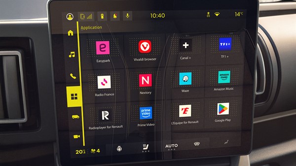 nouveau Renault Trafic Van E-Tech électrique - openR evo avec Google intégré