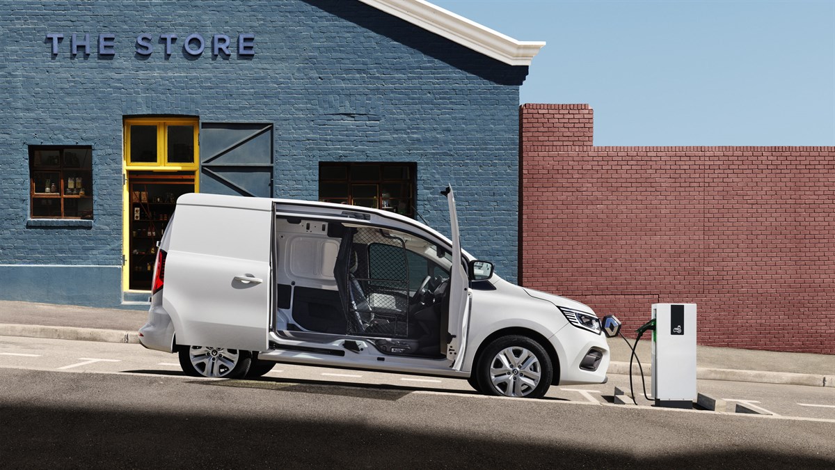 Renault Kangoo Van E-Tech 100% electric - az oldalsó ajtó nyitása